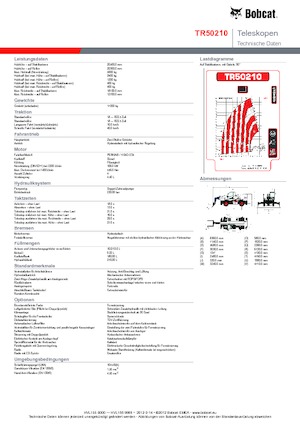 Draaiende verreiker Bobcat TR50210