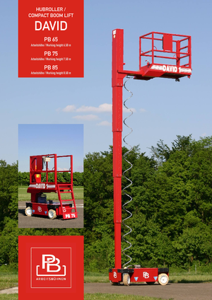 Verrijdbare schaarliften PB David 1 PB 75