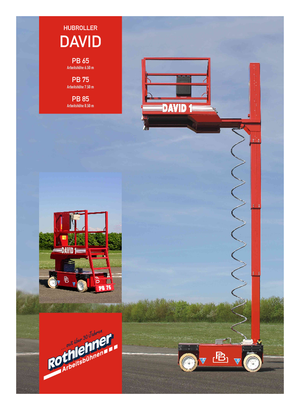 Verrijdbare schaarliften PB David 1 PB 75
