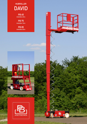 Verrijdbare schaarliften PB David 1 PB 75 V