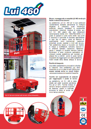 Enkele mast verticale hoogwerkers Bravi Lui 460