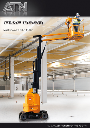 Enkele mast verticale hoogwerkers ATN Piaf 1100 R