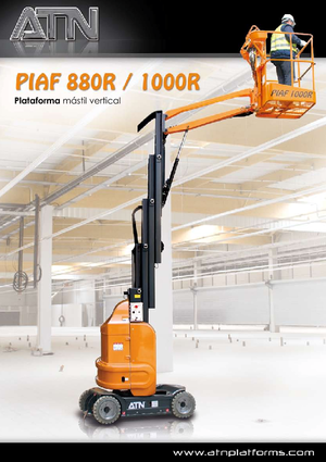 Enkele mast verticale hoogwerkers ATN Piaf 880 R