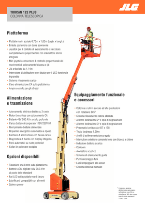 Enkele mast verticale hoogwerkers JLG-Toucan Toucan 12E Plus