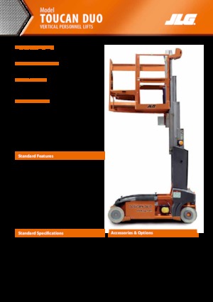 Enkele mast verticale hoogwerkers JLG-Toucan Toucan-DUO