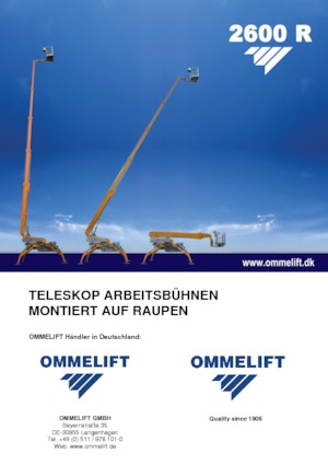 Telescoophoogwerkers op rupsbanden OMMELIFT 2600 R