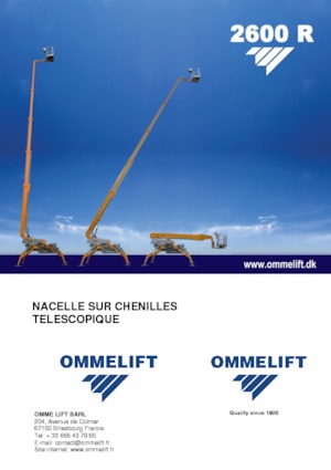 Telescoophoogwerkers op rupsbanden OMMELIFT 2600 R