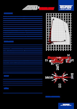 Telescoophoogwerkers op rupsbanden TEUPEN LEO23T 