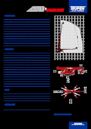 Telescoophoogwerkers op rupsbanden TEUPEN LEO23T 
