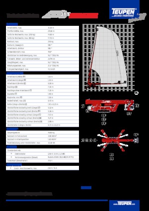 Telescoophoogwerkers op rupsbanden TEUPEN LEO31T