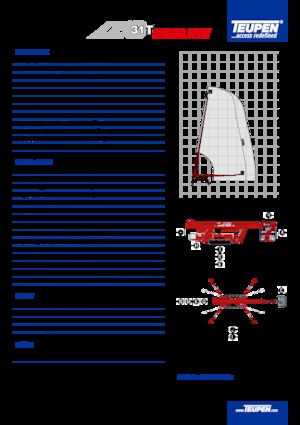 Telescoophoogwerkers op rupsbanden TEUPEN LEO31T