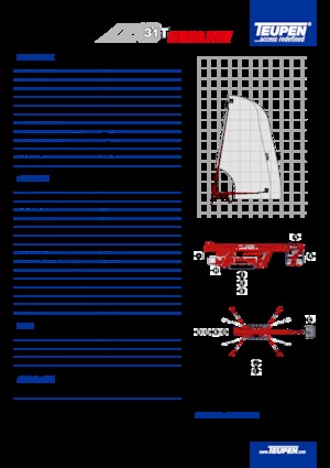 Telescoophoogwerkers op rupsbanden TEUPEN LEO31T