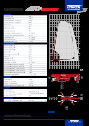 Telescoophoogwerkers op rupsbanden TEUPEN LEO35T