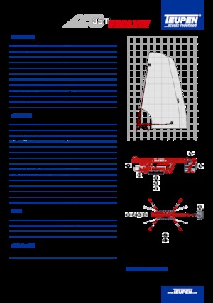 Telescoophoogwerkers op rupsbanden TEUPEN LEO35T
