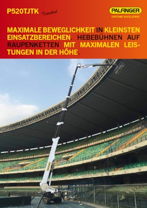 Telescoophoogwerkers op rupsbanden Palfinger P 520 TJTK