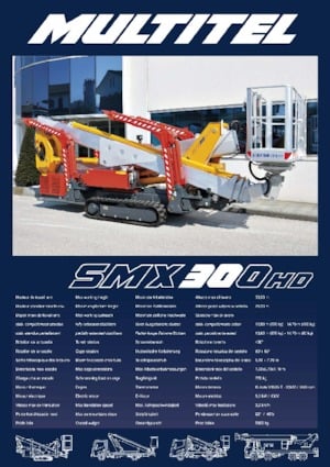 Telescoophoogwerkers op rupsbanden Multitel SMX 300