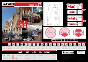 Telescoophoogwerkers op rupsbanden Palazzani TSJ 27 C