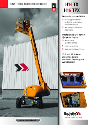 Telescoophoogwerkers op wielen Haulotte H16 TPX