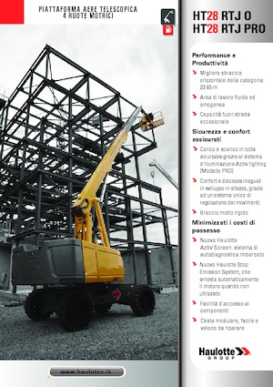 Telescoophoogwerkers op wielen Haulotte HT28 RTJ PRO