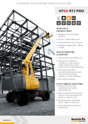 Telescoophoogwerkers op wielen Haulotte HT28 RTJ PRO