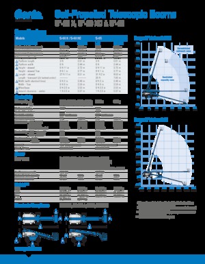 Telescoophoogwerkers op wielen Genie S-65