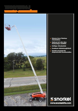 Telescoophoogwerkers op wielen Snorkel TB86J