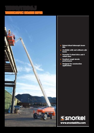 Telescoophoogwerkers op wielen Snorkel TB86J