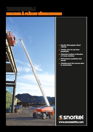 Telescoophoogwerkers op wielen Snorkel TB86J
