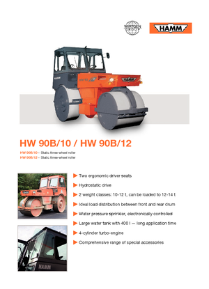 Driewielwalsen Hamm HW 90 B/10