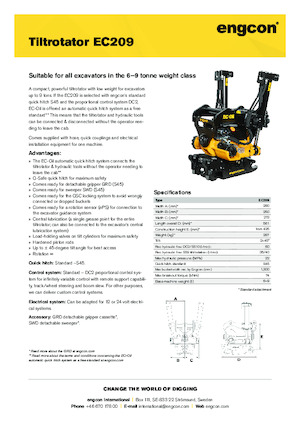 Tiltrotators engcon EC209