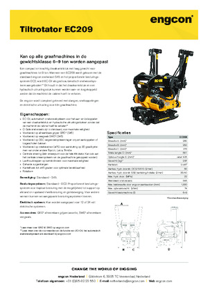 Tiltrotators engcon EC209