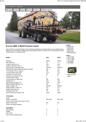 Houtlaadkranen Kronos 4000 L