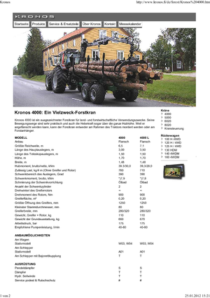 Houtlaadkranen Kronos 4000