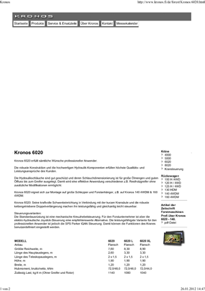Houtlaadkranen Kronos 6020 XL 