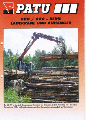 Houtlaadkranen Patu 805 A