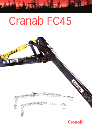 Houtlaadkranen Cranab FC 45 DT