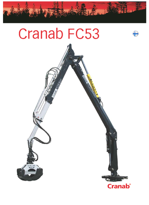 Houtlaadkranen Cranab FC 53 DT