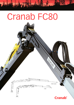 Houtlaadkranen Cranab FC 80 Combi