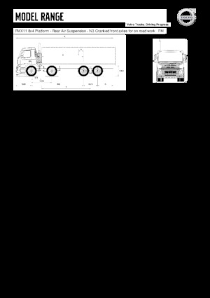 Bakwagen Volvo Trucks FMX11.350 8x4 Platform