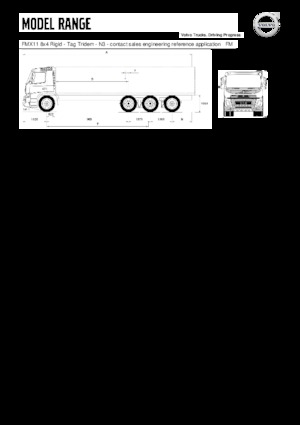 Bakwagen Volvo Trucks FMX11.350 8x4 Rigid - Tag Tridem