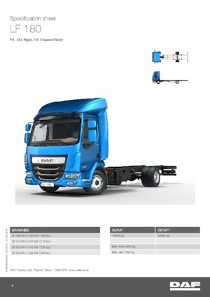 Bakwagen DAF LF 180 FA 10t