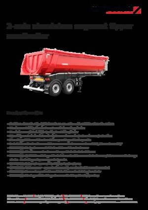 Tipper semi-oplegger Schwarzmüller 2-axle aluminium segment tipper semitrailer