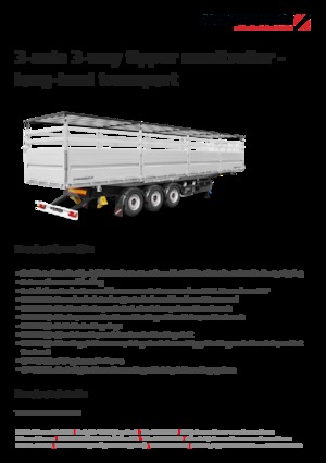 Tipper semi-oplegger Schwarzmüller 3-axle 3-way tipper semitrailer - long-haul transport