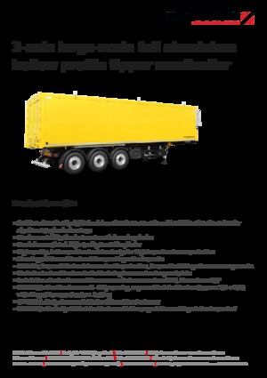 Tipper semi-oplegger Schwarzmüller 3-axle large-scale full aluminium hollow profile tipper semitrailer