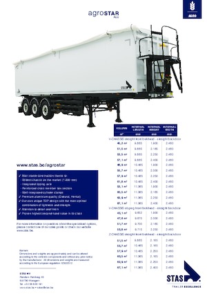 Tipper semi-oplegger Stas Agrostar