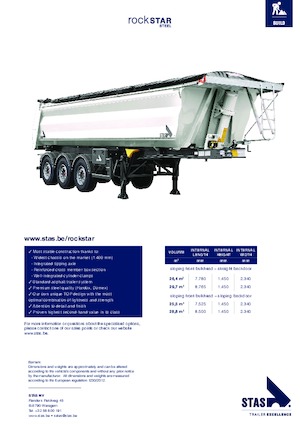 Tipper semi-oplegger Stas Rockstar