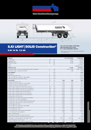 Tipper semi-oplegger Schmitz Cargobull S.KI 18 LIGHT SL 7.2 AK