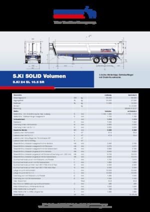 Tipper semi-oplegger Schmitz Cargobull S.KI LIGHT 24 SL 10.5 SR