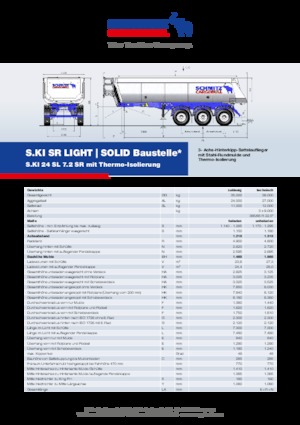 Tipper semi-oplegger Schmitz Cargobull S.KI SOLID 24 SL 7.2 SR