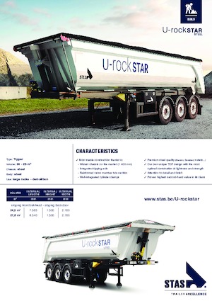 Tipper semi-oplegger Stas U-rockstar
